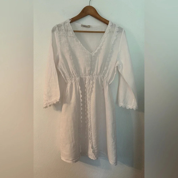 Valentina White Mini Dress - Picture 12 of 12